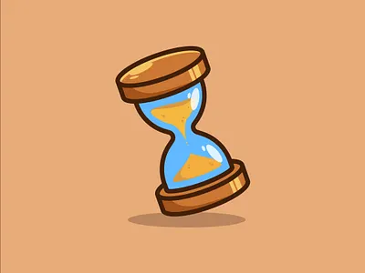 hourglass illustration adobe illustrator cartoon creative design hourglass icon illustration logo time vector