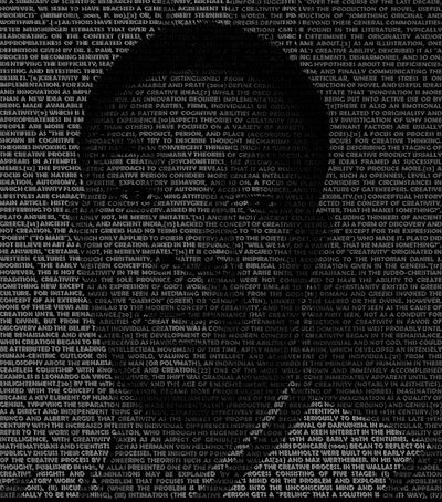 Text Portrait design graphic design typography