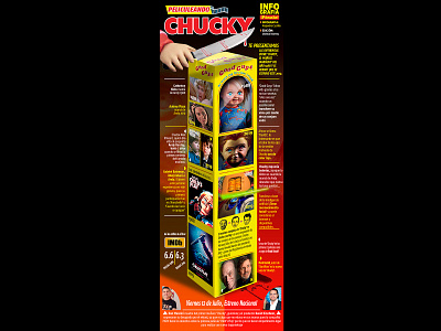 ¿Chucky o Buddy? la nueva película del 2019 childs play design graphic design infographics poster pásala