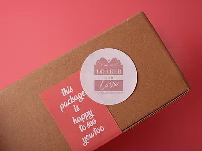 loaded with love custom stickers nz artpaperstickers branding customstickers design stickers