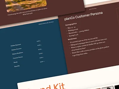 PlanCo Branding Presentation branding design figma pitch presentation product design ui ux