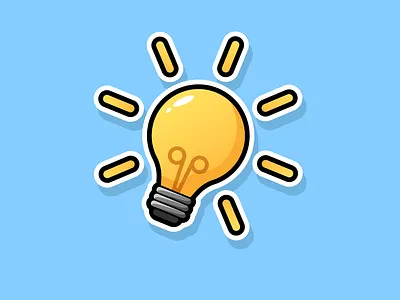 bulb illustration adobe illustrator bulb cartoon creative design icon idea illustration light ligter vector
