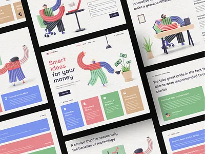 Financial Agency Landing Page agency business consultancy consultant consultation creative agency finance financial financial analysis fintech homepage landing page management money professional service ui uiux web design website