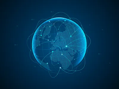 Planet, Earth, Globe, Global, Connection, Internet iot