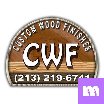 Custom Wood Finishes Logo logo