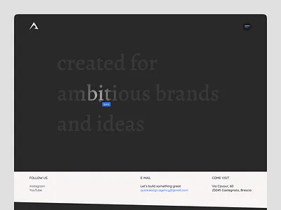 Quick Website - Landing page design agency blockchain blue branding dark dark mode design footer graphic design illustration landing page light logo nft ui ux vector web design website