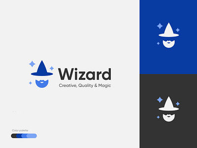 Wizard Logo branding design fiverr graphic design illustration logo minimal store ui vector