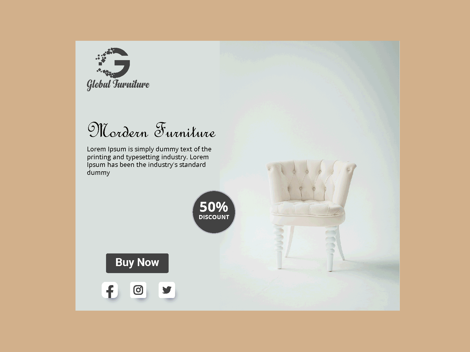 Furniture google ads advertising animation banner branding design graphic design illustration