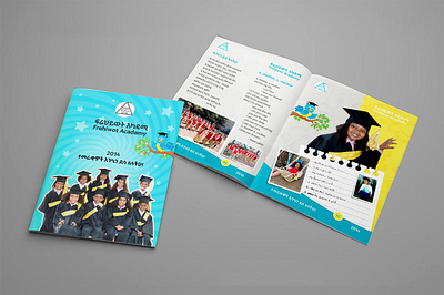 Megazine design for a school in Addis Ababa branding design graphic design illustration megazine typography vector