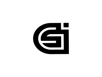 SGI monogram logo design lettermark