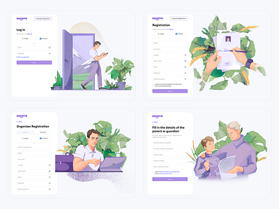 Volunteering autorization authorization branding design graphic design illustration login logo registration sign up ui uiux ux web design
