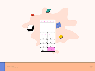 Neubrutalism Calc 2022 calculator concept design trends neobrutalism neubrutalism