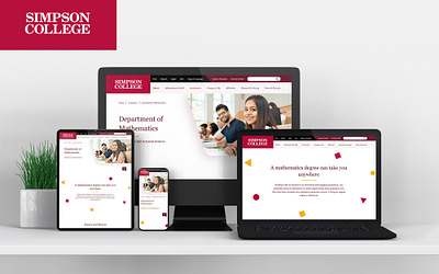 Simpson College Website Design college website design institution uiux website design