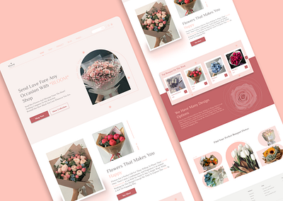 flowers🌸 3d animation branding design flowers graphic design illustration lili logo lyly motion graphics pink rose ui ux