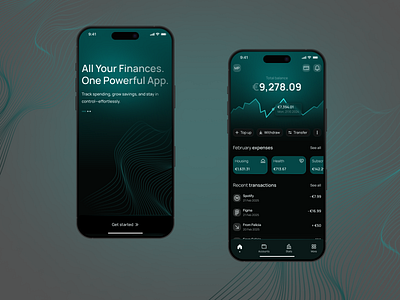 Sleek & Smart: The Future of Neobanking app design banking app crypto dark mode finance app fintech fintech ui mobile banking mobile design money tracker neobank neobank app portfolio management ui design ui trends ux design