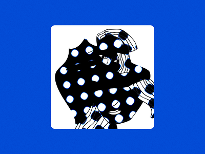 Dot dot eyes girl illustration