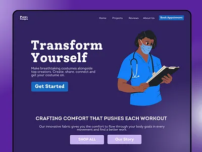 Medical Doctor landing page canva figma ui ux web design web ui web ux webdesign webflow website