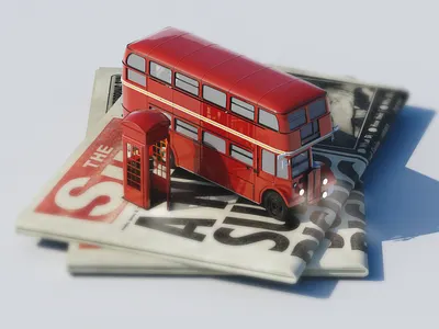 Like London 3d art cinema4d compositions design everyday illustration inspired isometric motion paper
