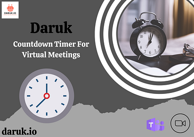 Countdown Timer For Virtual Events - Daruk countdowntimerappformeetings countdowntimervirtualevents daruk teamworktimetracker teamworktimetrackingapp timerappformeetings videotimerformeetings videotimerforzoom