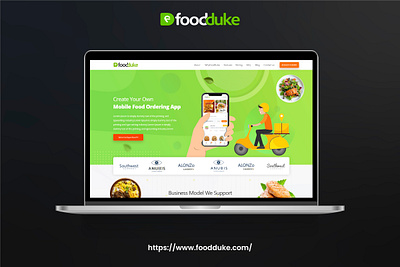 Foodduke Online Food Delivery Software Design 3d animation branding design graphic design illustration logo motion graphics prod ui vector