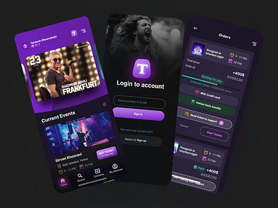 Exlusive Design UI/UX TixConcert app application branding concert design illustration illustrations illustrator logo online sell ticket tixconcert ui ui design user experience user inteface ux