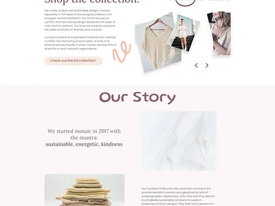 Mosaic Home Page: Shop branding design figma logo product design ui ux web design