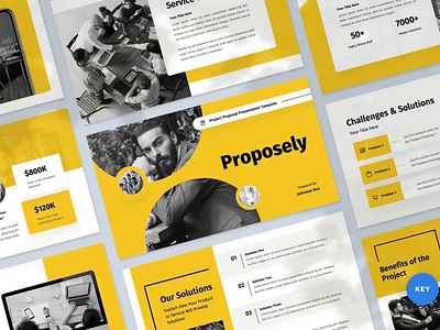 Proposal Presentation Template branding design googleslides graphic design illustration keynote powerpoint presentation template