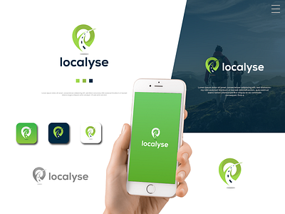 Localyse Logo Design abstract brand identity branding design flat gps graphic design localyse location logo logo design logo maker minimal modern monogram pictorial simple unique