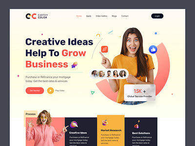 Marketing Agency Website Design agency business creative digital agency graphic graphic design landing page ui ux web design