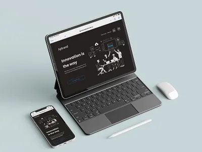Web design - home page ui dark mode design graphic design hero home illustration outline ui ux web web design