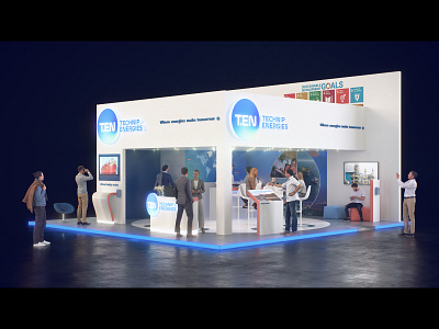 Technip Energies | 3D Booth Design 3d animation