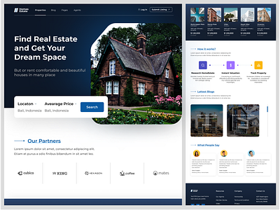 Real Estate Landing Page app application figma landing page real estate real estate landing page real estate website real estate website ui real estate website uiux ui uiux user interface website