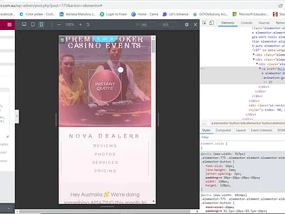 Fixing Bugs css google inspect tool wordpress website