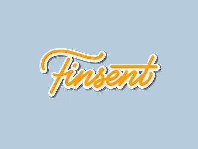 Logo Hand-lettering. Finsent apparel design calligraphy clothing design graphic design hand lettering illustration lettering ligature logo logotype print script streetwear tip type typo typography vector vector type
