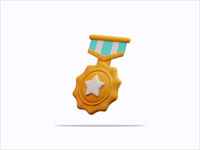 3D Illustration Medal 3d 3dd icon animation brand branding design graphic design icon icon pack icon set illustration motion graphics product design render ui