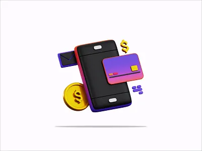 3D Illustration Transaction 3d 3d icon 3d illustration animation brand branding design graphic design icon icons illustration logo mobile phone modeling motion graphics product design render transaction ui vector