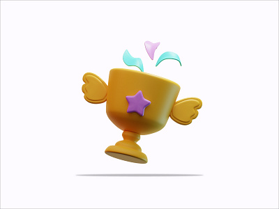 3D Illustration Trophy 3d 3d icon 3d modeling animation brand branding design graphic design icon icon pack icon set icons illustration logo modeling motion graphics product design render rendering ui