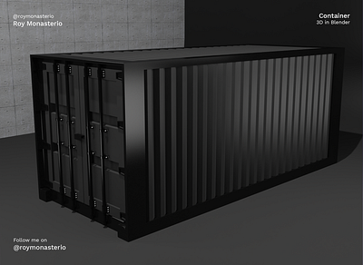 Container in 3D 3d