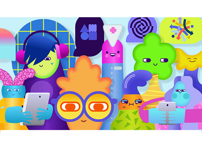 Illustration for Microsoft Design design illustration vector