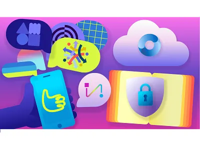 Illustration for Microsoft Design design illustration vector