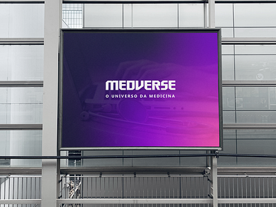 Outdoor Design - Medverse banner brand branding clinic design designer doctor gradient graphic design graphic designer health hospital logo logotype medical medicine outdoor purple vector visual identity
