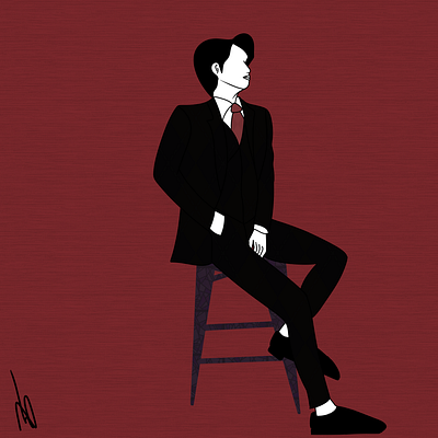Thoughtful art artist design guy illustration illustrator new photoshoot pinecrest vector