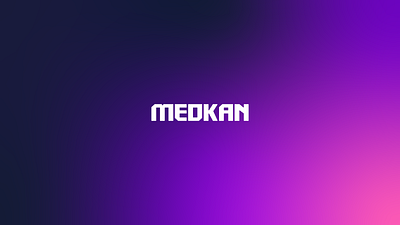 MEDKAN - Logotype branding clinic design designer doctor galaxy gradient graphic design graphic designer health hospital logo logotype med medic medical medicine purple vector visual identity