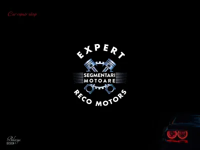 Logo design - Expert Reco Motors branding car colors design gradient graphic design illustration illustrator logo motors repair ui vector