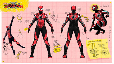 The Fantastic Spider-Man character fun hero man power powers procreate red sketch spider spider man super superhero technology