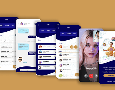 Hi - Chat Screen Powered by Tomio productdesigns ui ux