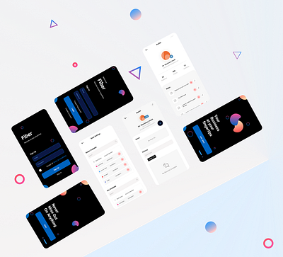 Fiber app deisgn ui ux