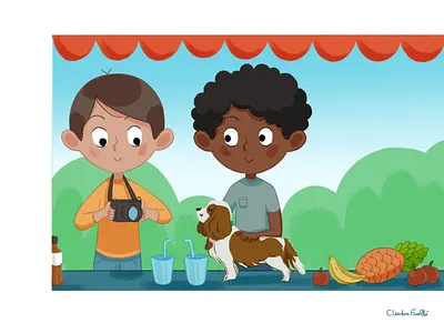 All eyes on you 🐶 branding children book illustration design digital illustration illustration illustrations kids art kids illustration