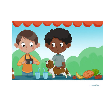 All eyes on you 🐶 branding children book illustration design digital illustration illustration illustrations kids art kids illustration