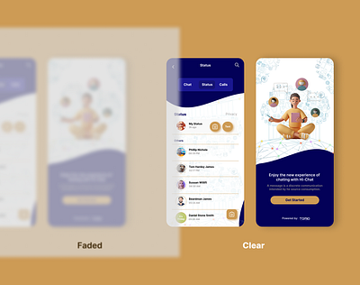 Hi - Chat Screen 5 Powered by Tomio app design graphics design illustration productdesigns ui ux